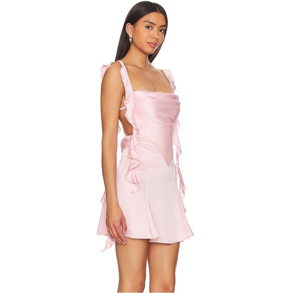 Nana Jacquline Karina Mini Dress in Pink Size Small - Picture 2 of 11